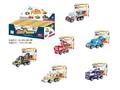 8PCS 6款回力货柜车立体拼图推土工程车:24pcs